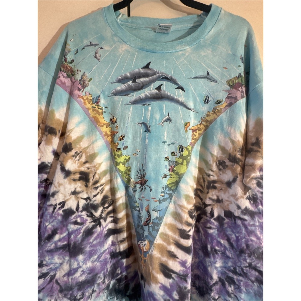 Vintage 1990 Liquid Blue Atlantis Kingdom T Shirt John Connell FOTL Tag AOP XXL - Picture 2 of 16